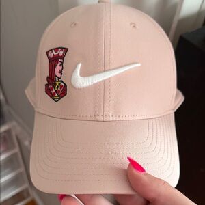 Nike Women's Soft Pink Hat with Queen Design